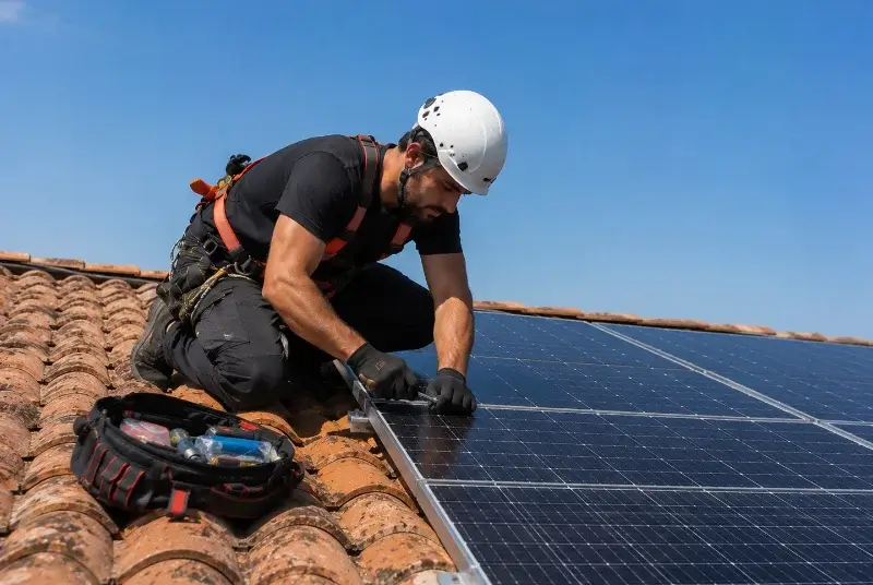 Maintenance et monitoring de panneaux solaires à Four