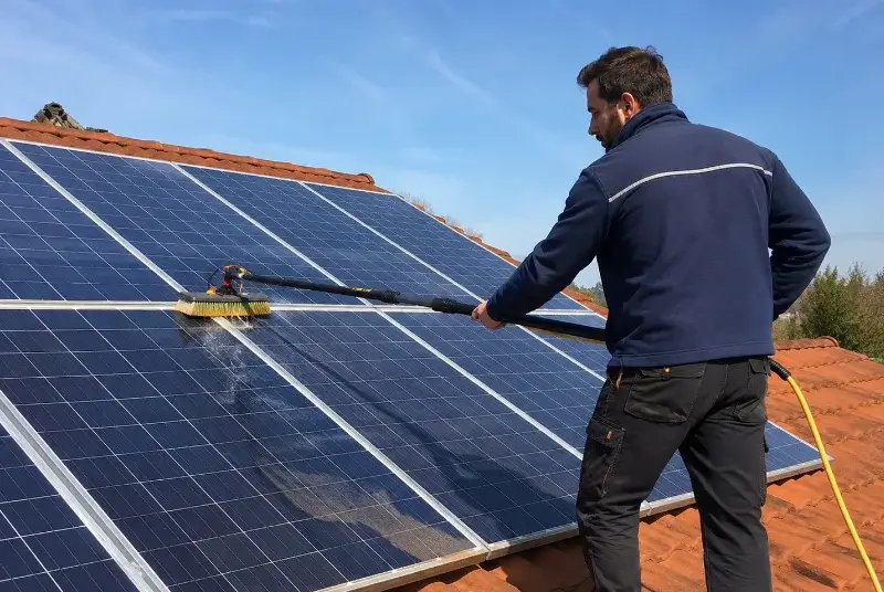 Nettoyage et entretien de panneaux solaires à Four