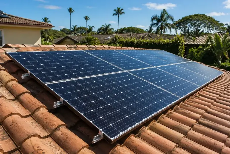 Installation de panneaux solaires à Four